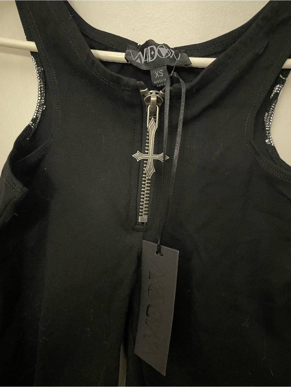 Dolls Kill Widow black gothic pants size XS new with tags - Picture 4 of 4